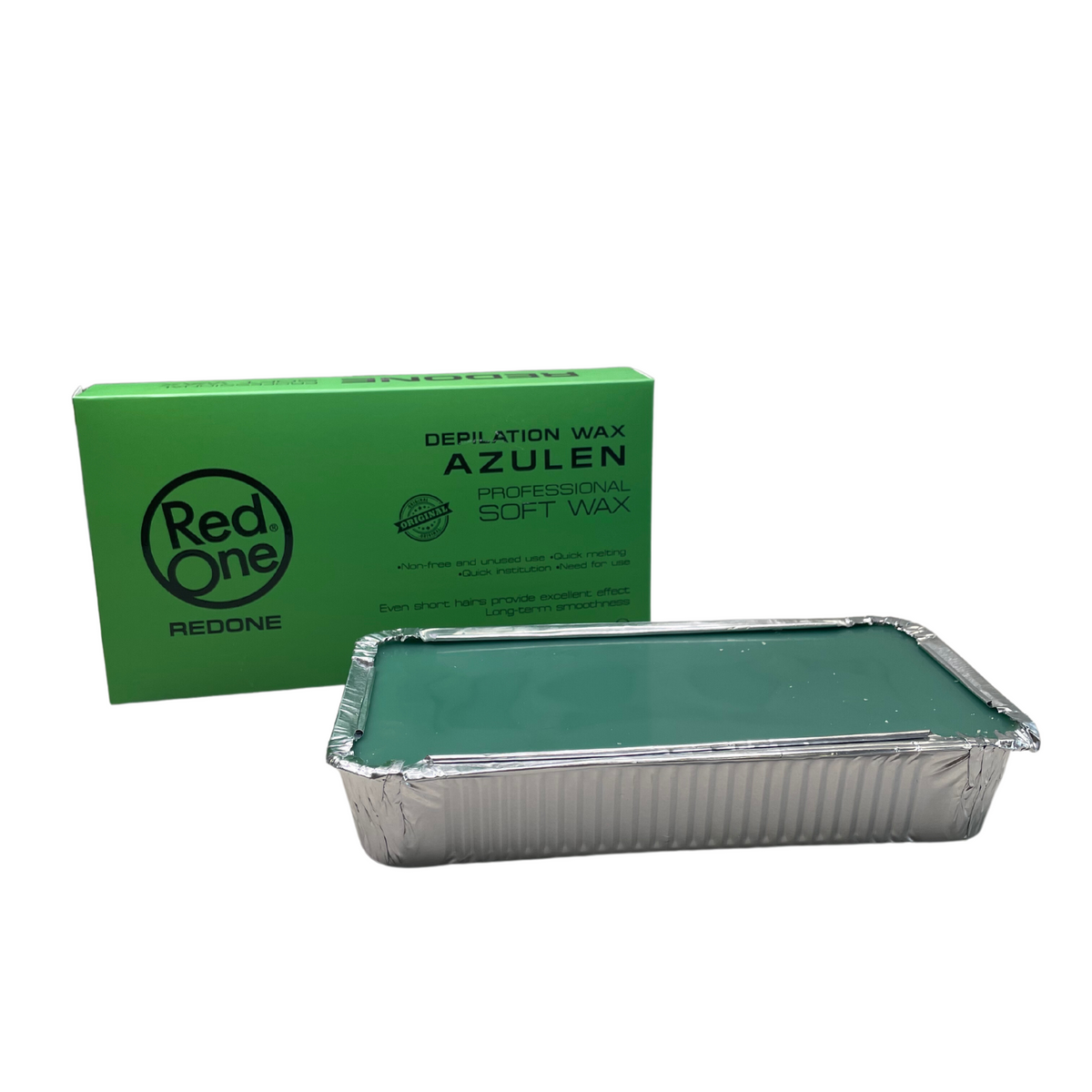 RedOne Depilatory Soft Wax Azulen Green 500 gr - Empire Barber Supply